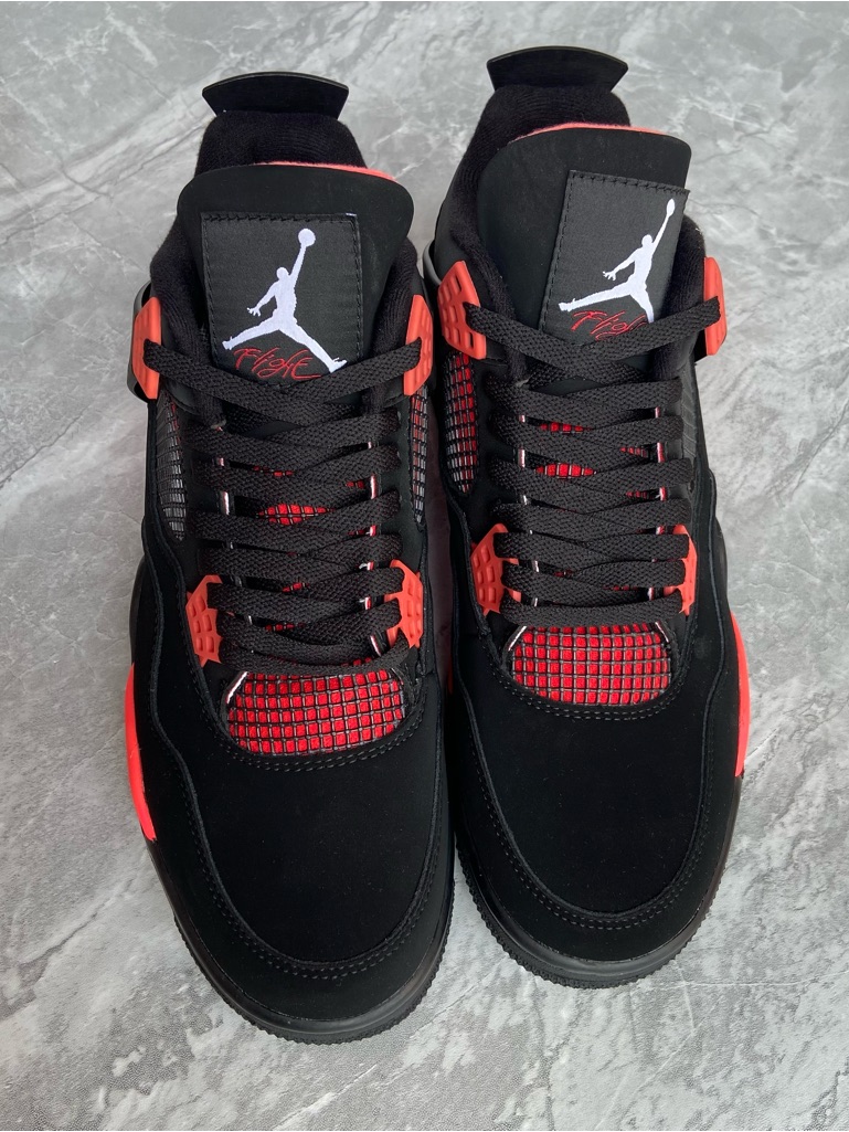Air Jordan 4 Retro -Red Thunder Men's Sneakers